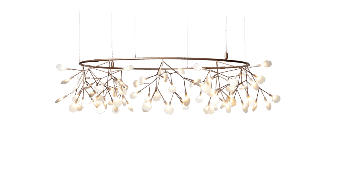 Heracleum III The Big O chandelier by Moooi in modern space