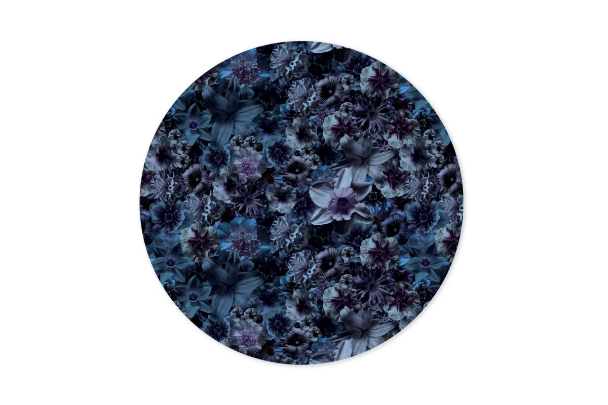 Modern Flowergarden Carpet by Moooi integrated into Italian style living space at Royal Oak Michigan.