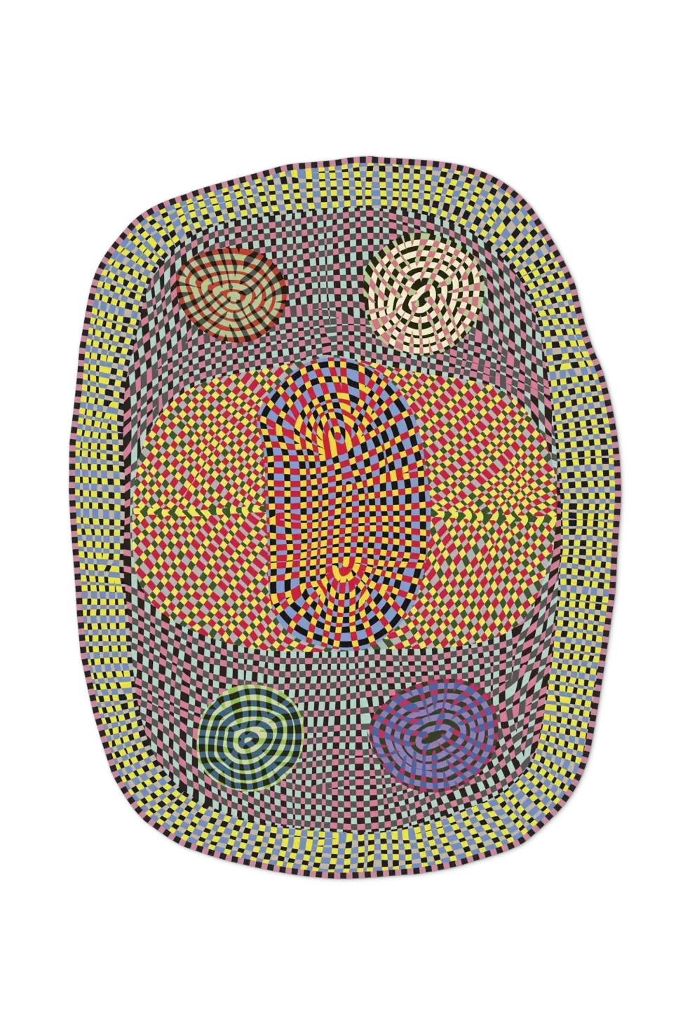Contemporary Magic Markers Carpet by Moooi, available in Birmingham, Michigan: Elevate your space with this colorful, modern rug designed by Bertjan Pot.