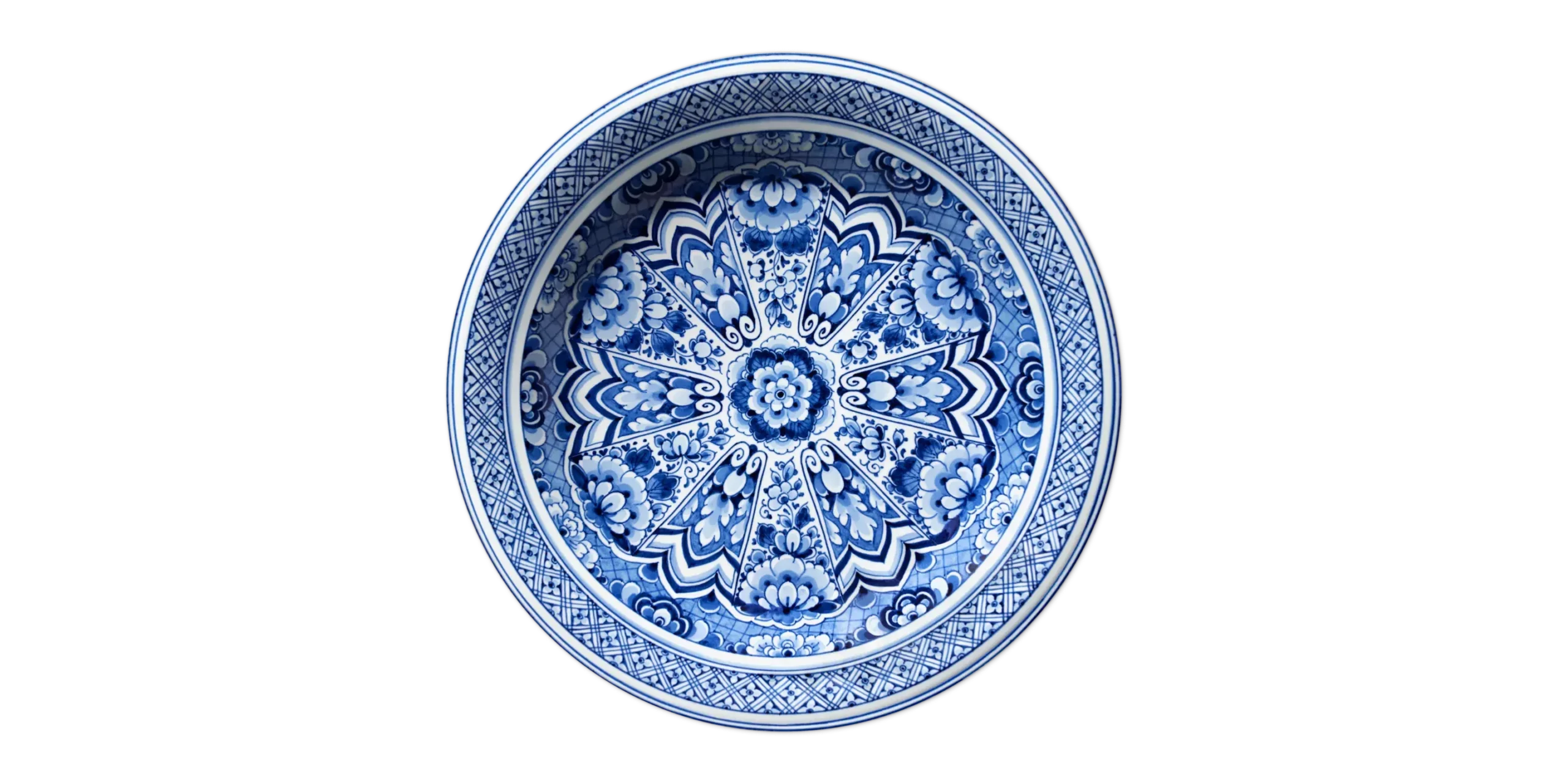 Delft Blue Plate Carpet by Moooi, adding a luxurious touch to modern spaces in Royal Oak, Michigan.