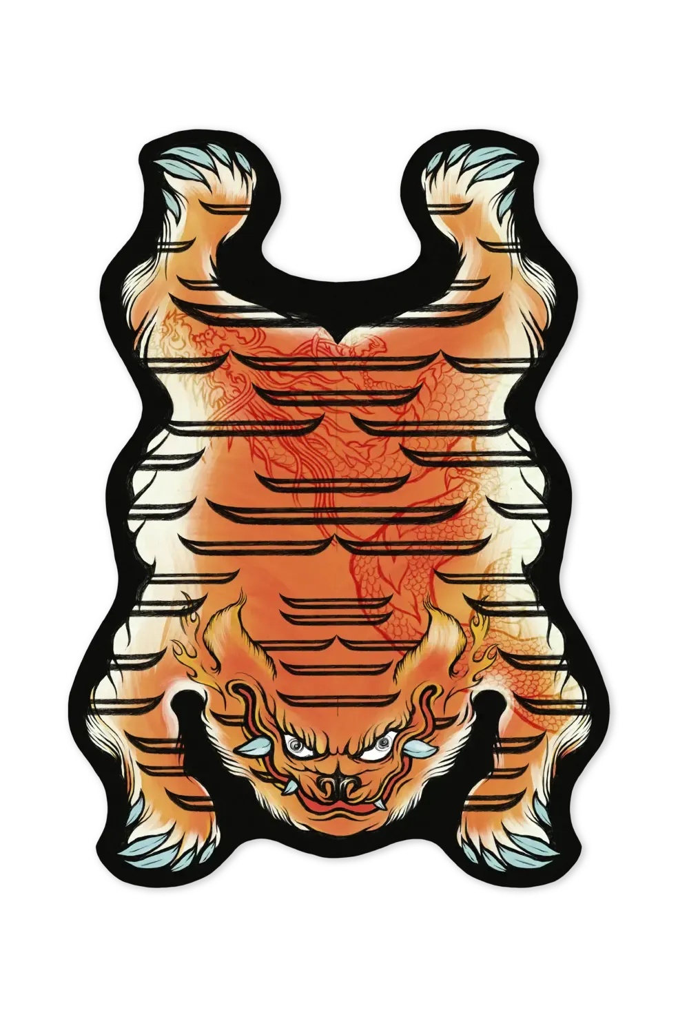 Tiger from Tibet carpet in bold modern design – Troy Michigan