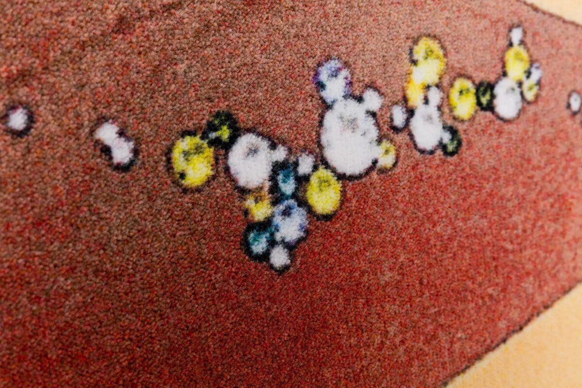Moooi Donut Fear carpet featured in a high‑end furniture setting in Troy, Michigan
