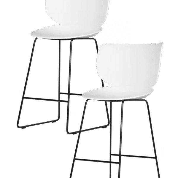 Hana Bar Stool Un-Upholstered Set of 2 by Moooi