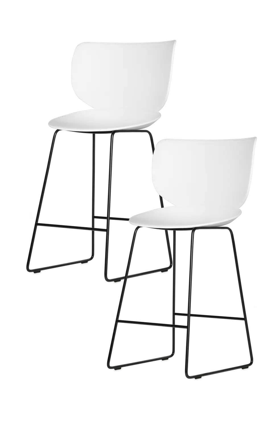 Hana Bar Stool Un-Upholstered Set of 2 by Moooi