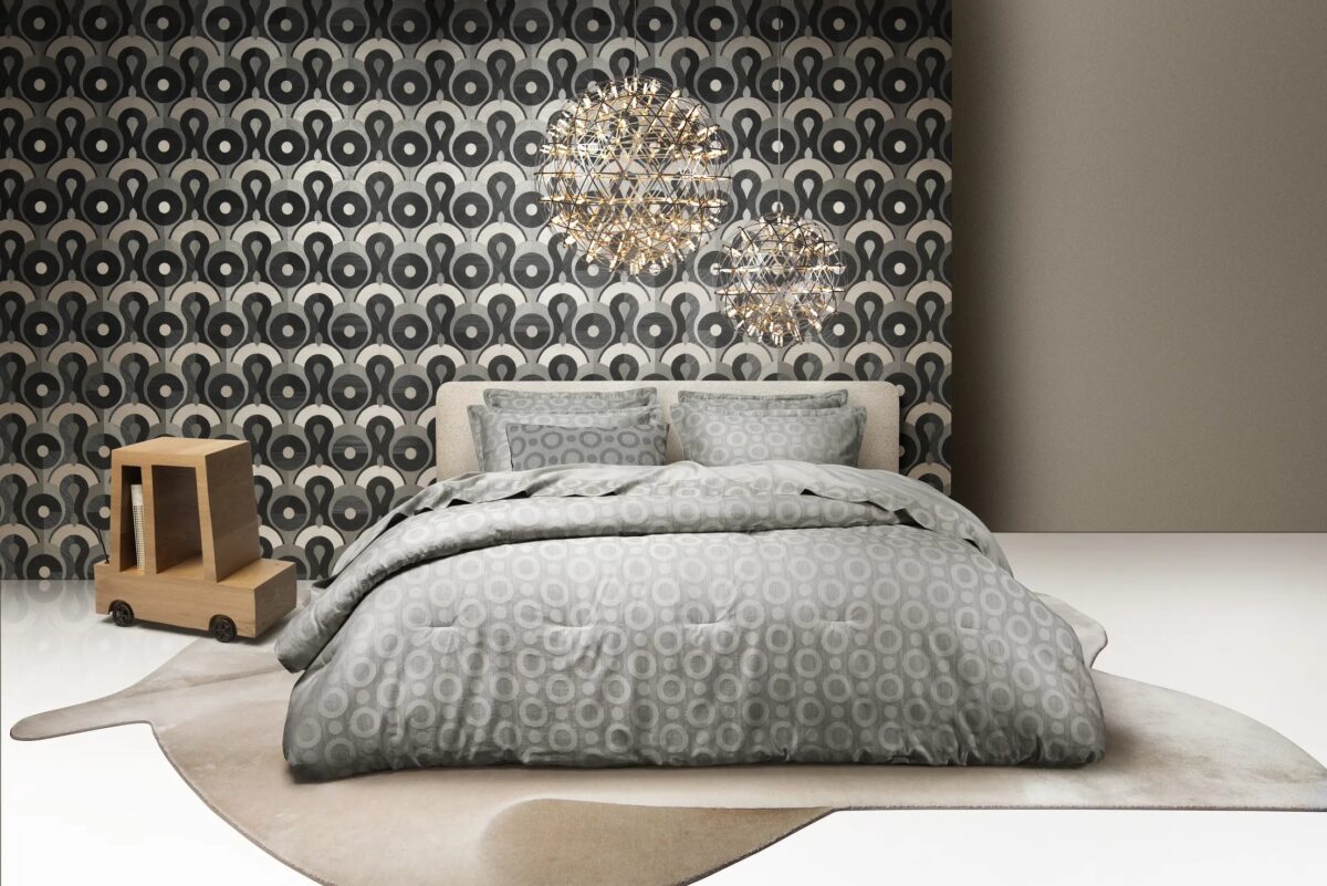 Italian-style Umbrella Squid comforter by Moooi displayed in Royal Oak Michigan