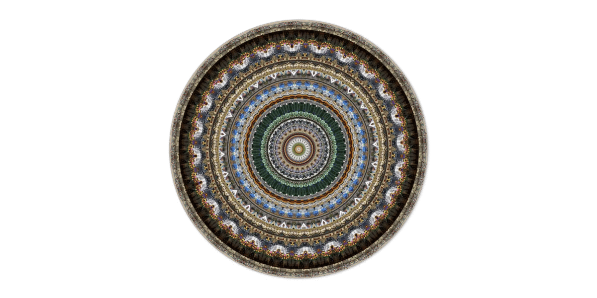 Urban Mandalas Carpet by Moooi displayed in a Troy Michigan high-end space