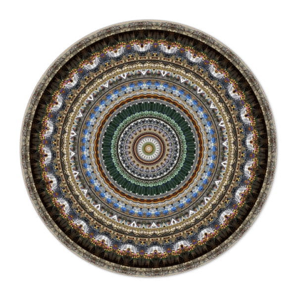 Urban Mandalas Carpet by Moooi displayed in a Troy Michigan high-end space