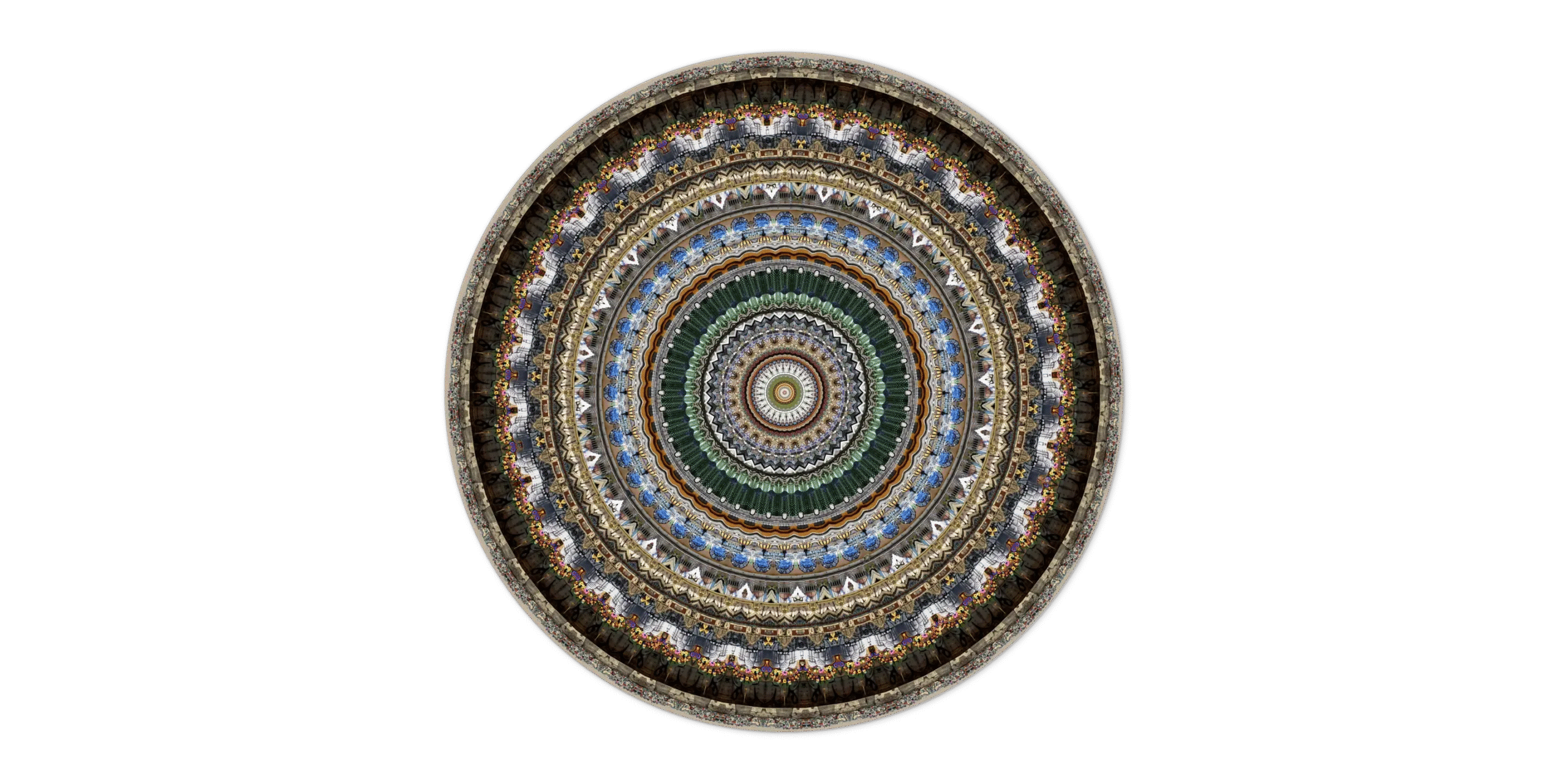 Urban Mandalas Carpet by Moooi displayed in a Troy Michigan high-end space