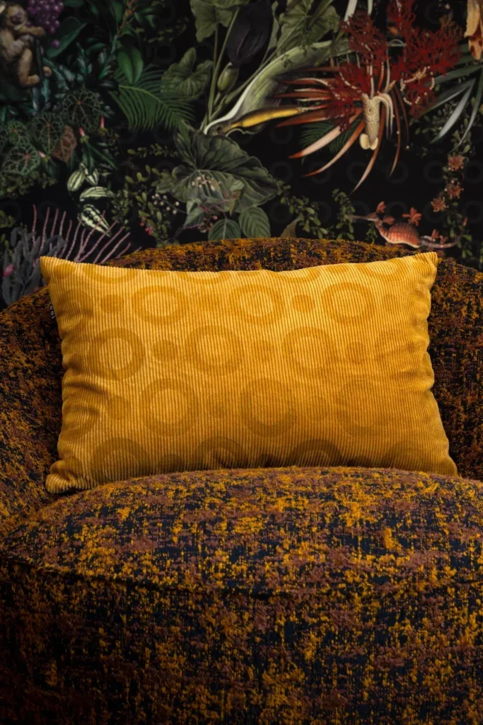 Corduroy Umbrella Squid Decorative Pillow by Moooi – luxury modern Italian-design accent showcased at Italcasa Design showroom in Royal Oak, Michigan