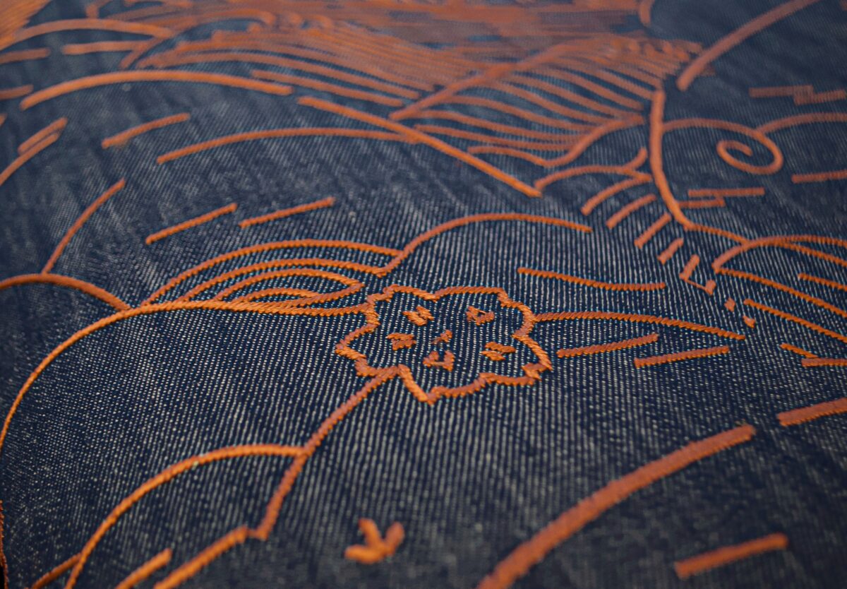 “Luxury Moooi wallcovering Indigo Macaque for whimsical statement walls”