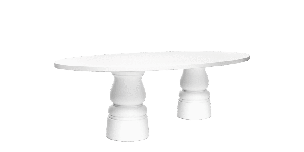 Oval Container Table New Antiques by Moooi in dining room