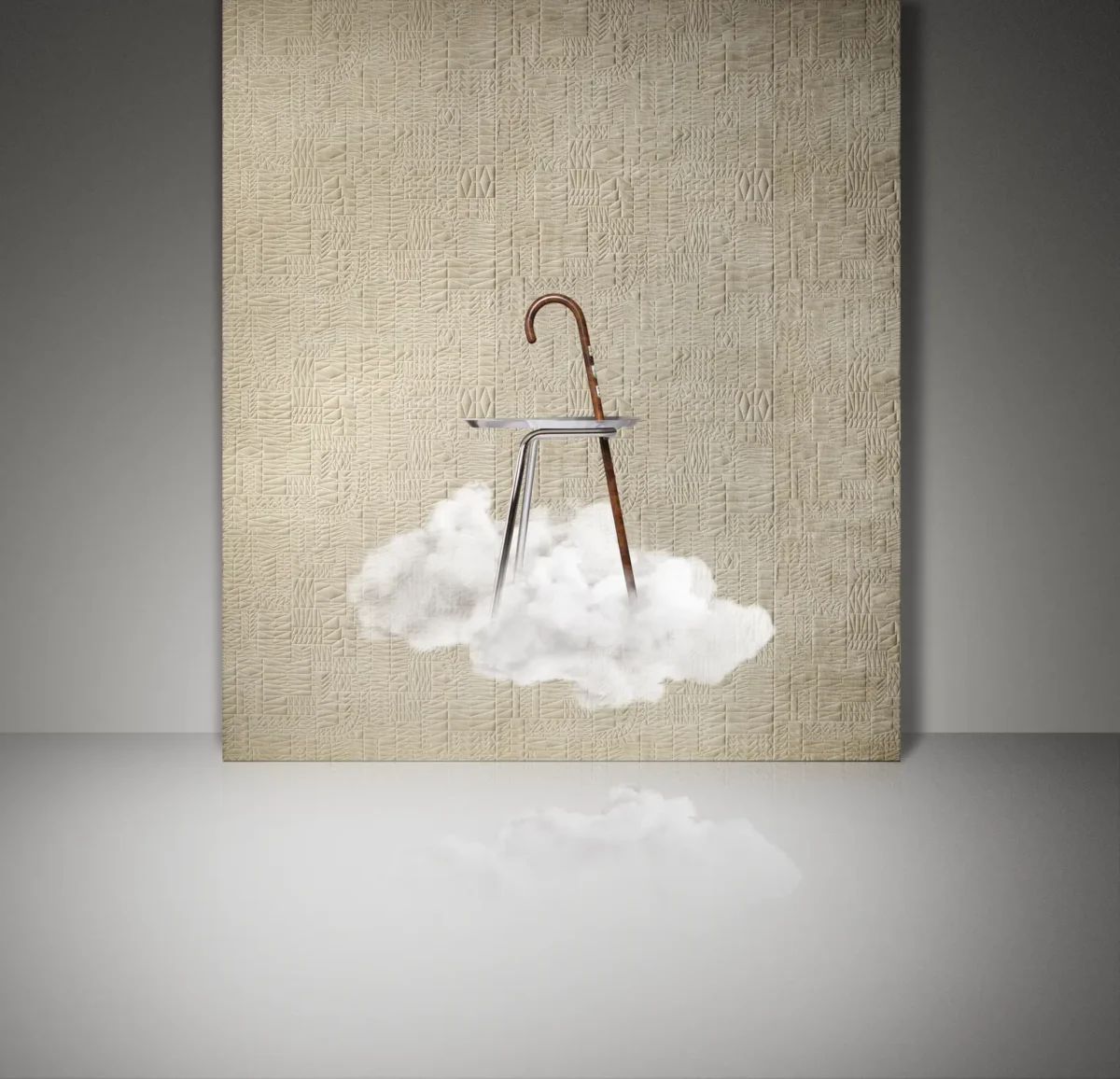 Moooi Pogo Goat Wallcovering adding whimsical charm to interiors.