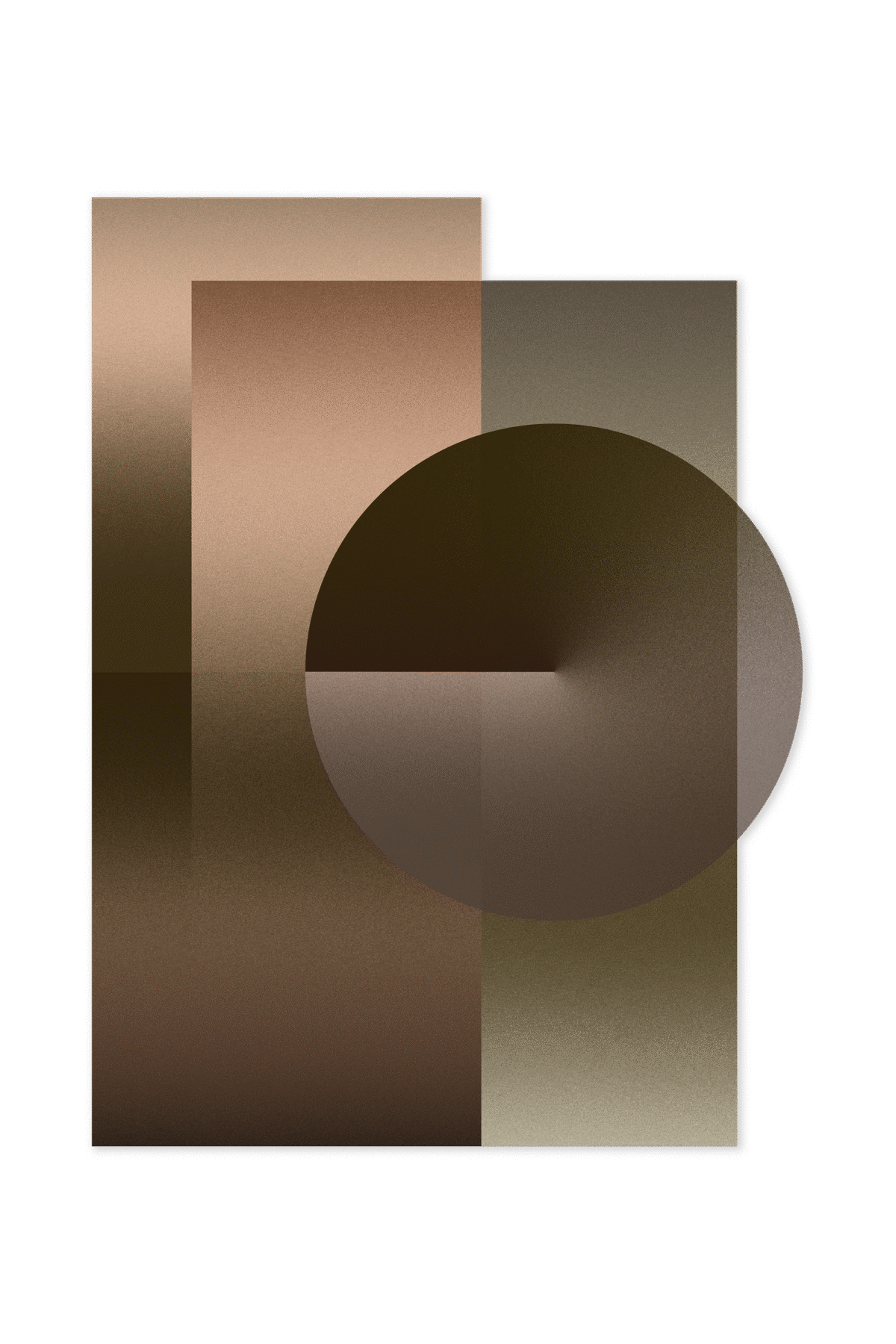 Moooi Colour Dial Carpet round rug in sand hues with geometric patterns