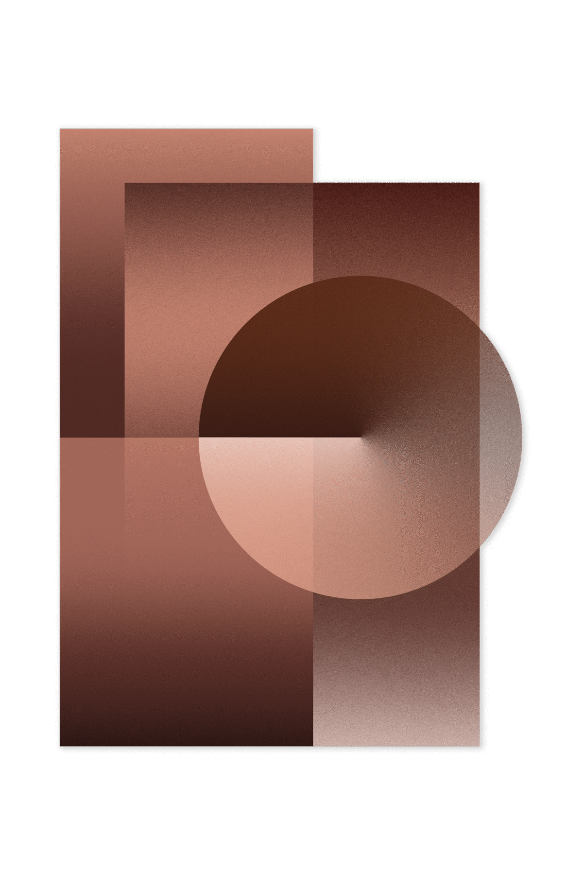 Moooi Colour Dial Carpet geometric carpet in copper color scheme