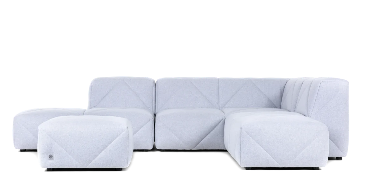 Stylish BFF Footstool paired with matching Moooi sofa