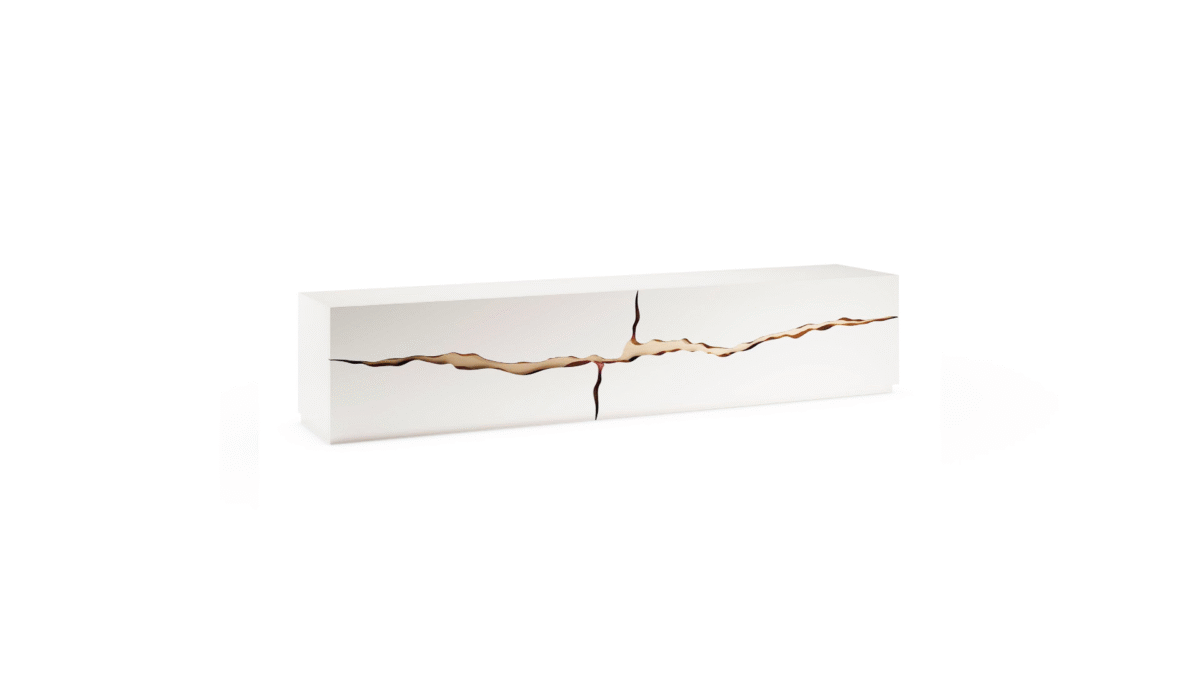 Impact Buffet Low Reflex sleek lacquered buffet in luxury Italian style for upscale dining rooms in Royal Oak Michigan