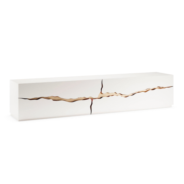 Impact Buffet Low Reflex sleek lacquered buffet in luxury Italian style for upscale dining rooms in Royal Oak Michigan