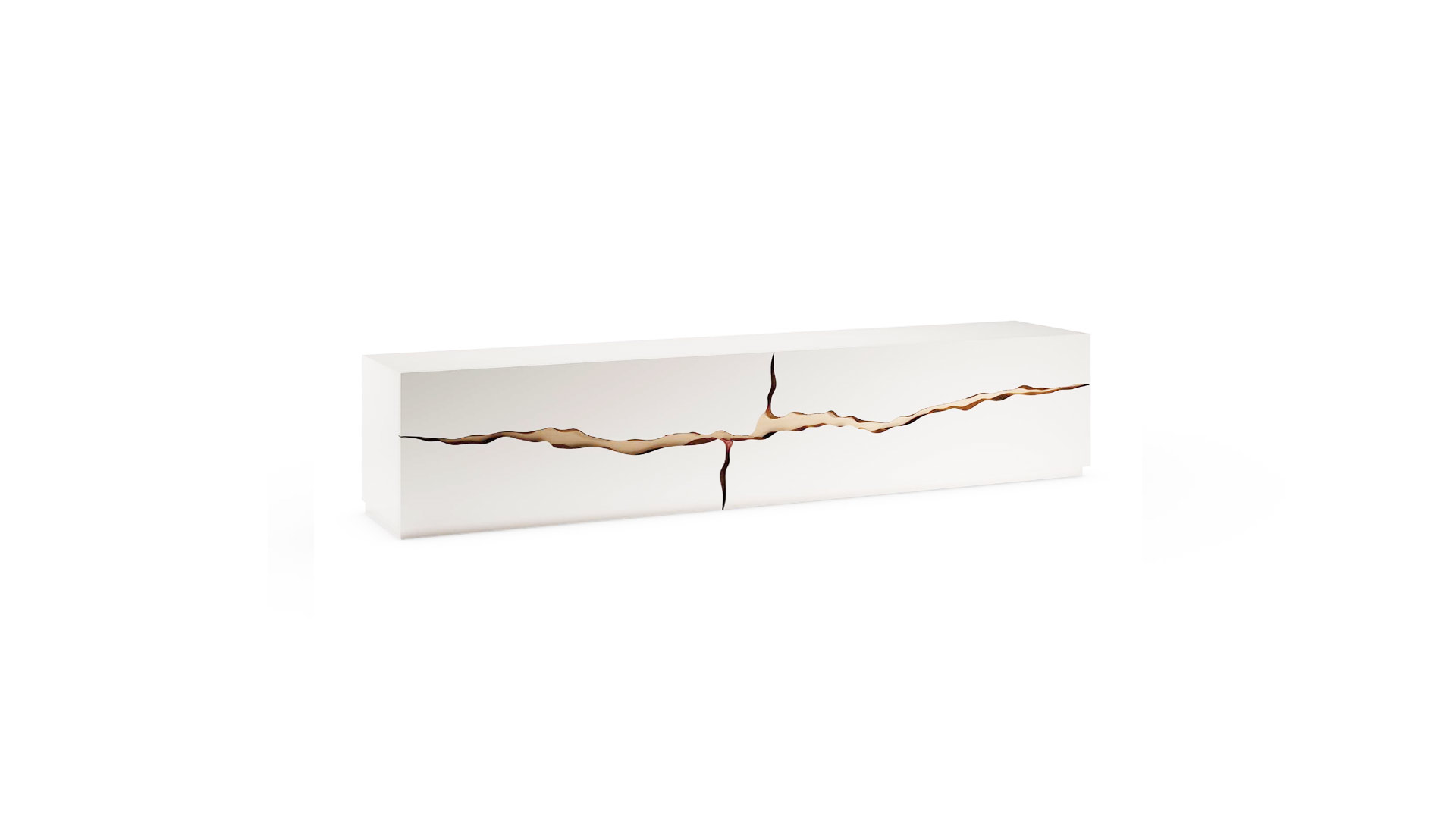 Impact Buffet Low Reflex sleek lacquered buffet in luxury Italian style for upscale dining rooms in Royal Oak Michigan