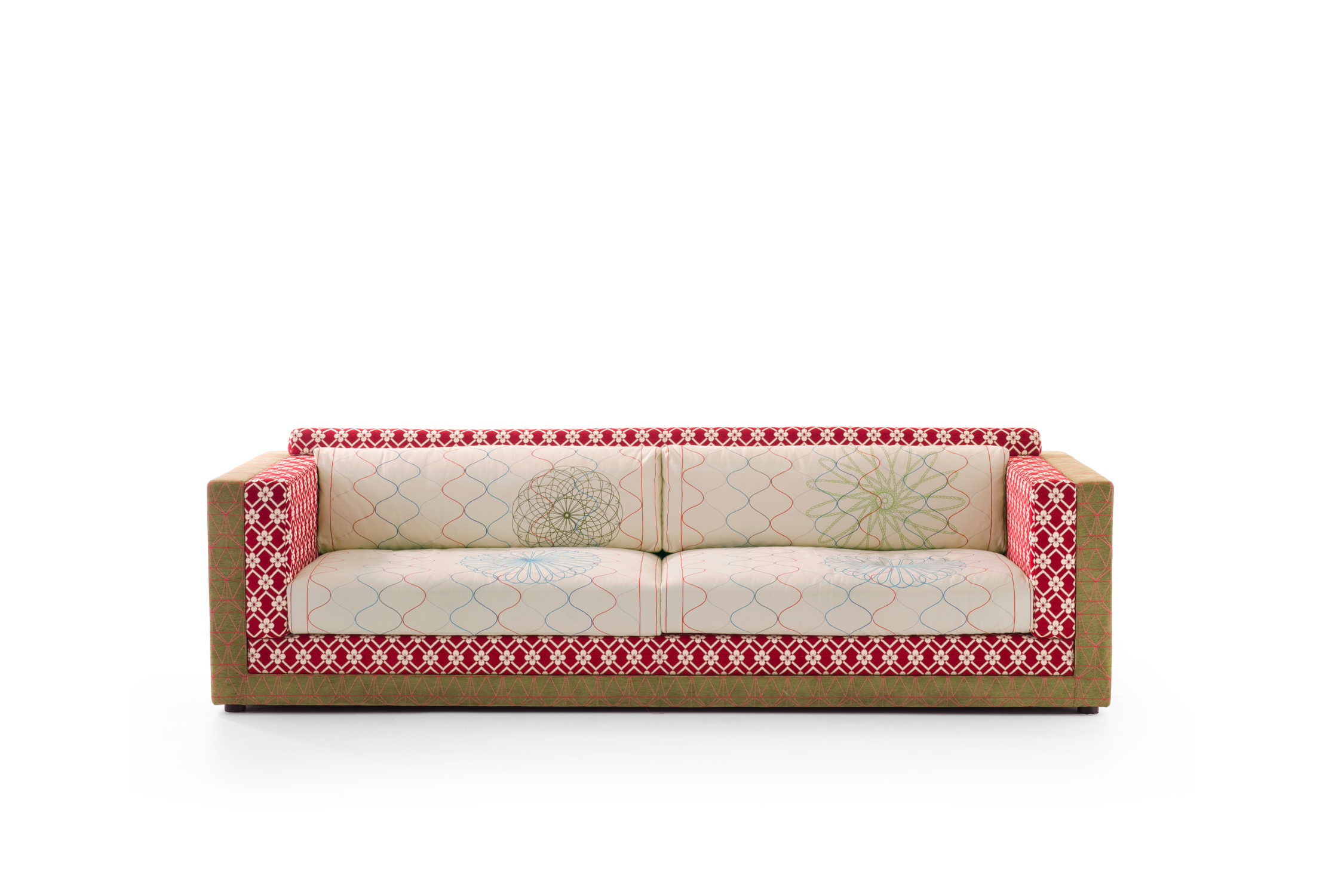 Karmakoma Sofa by Moroso side profile highlighting flowing form and organic structure in a Troy Michigan setting