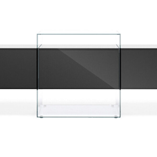 Kubo Buffet by Reflex showcased in Royal Oak Michigan showroom, modern Italian luxury sideboard design.