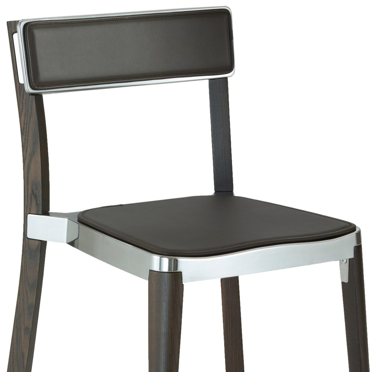 Lancaster Chair by Michael Young designed for Emeco in natural ash wood and recycled aluminum