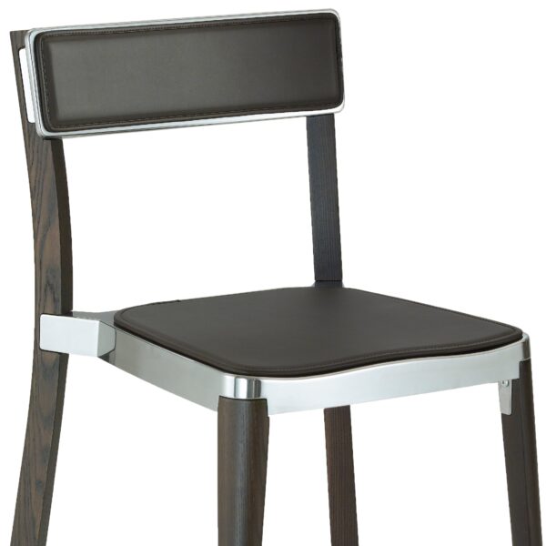 Lancaster Chair by Michael Young designed for Emeco in natural ash wood and recycled aluminum