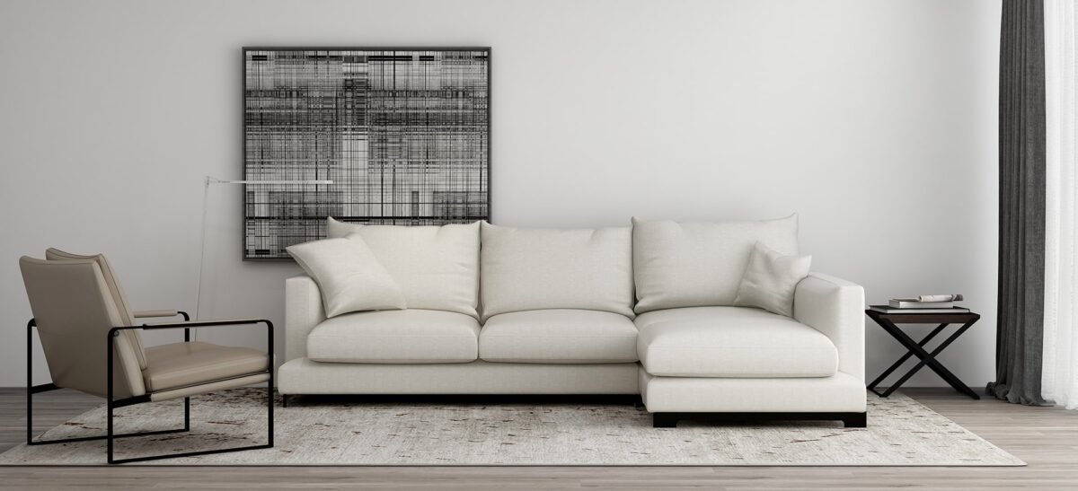 Stylish padded chair for modern interiors