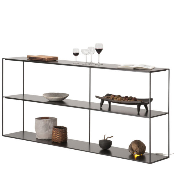 Slim Irony Sideboard by Zeusnoto, a sleek and modern design offering ample storage with a minimalist aesthetic, perfect for enhancing luxury and contemporary interiors.