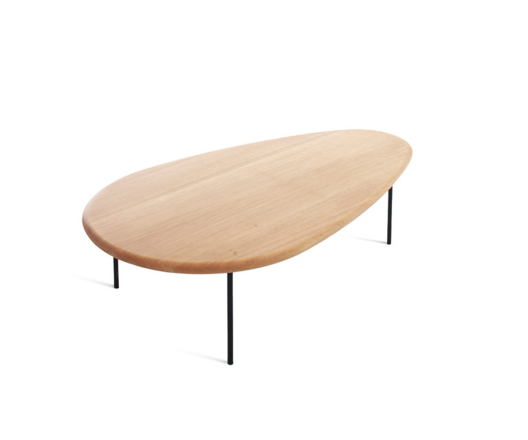Lily Wood Side Table by Casamania & Horm – Contemporary Design by Marc Thorpe with Solid Wood Top
