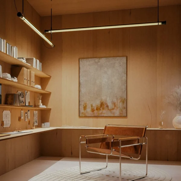  “Contemporary pendant lamp Fris by Marset – architectural disc-shaped light for modern interiors”