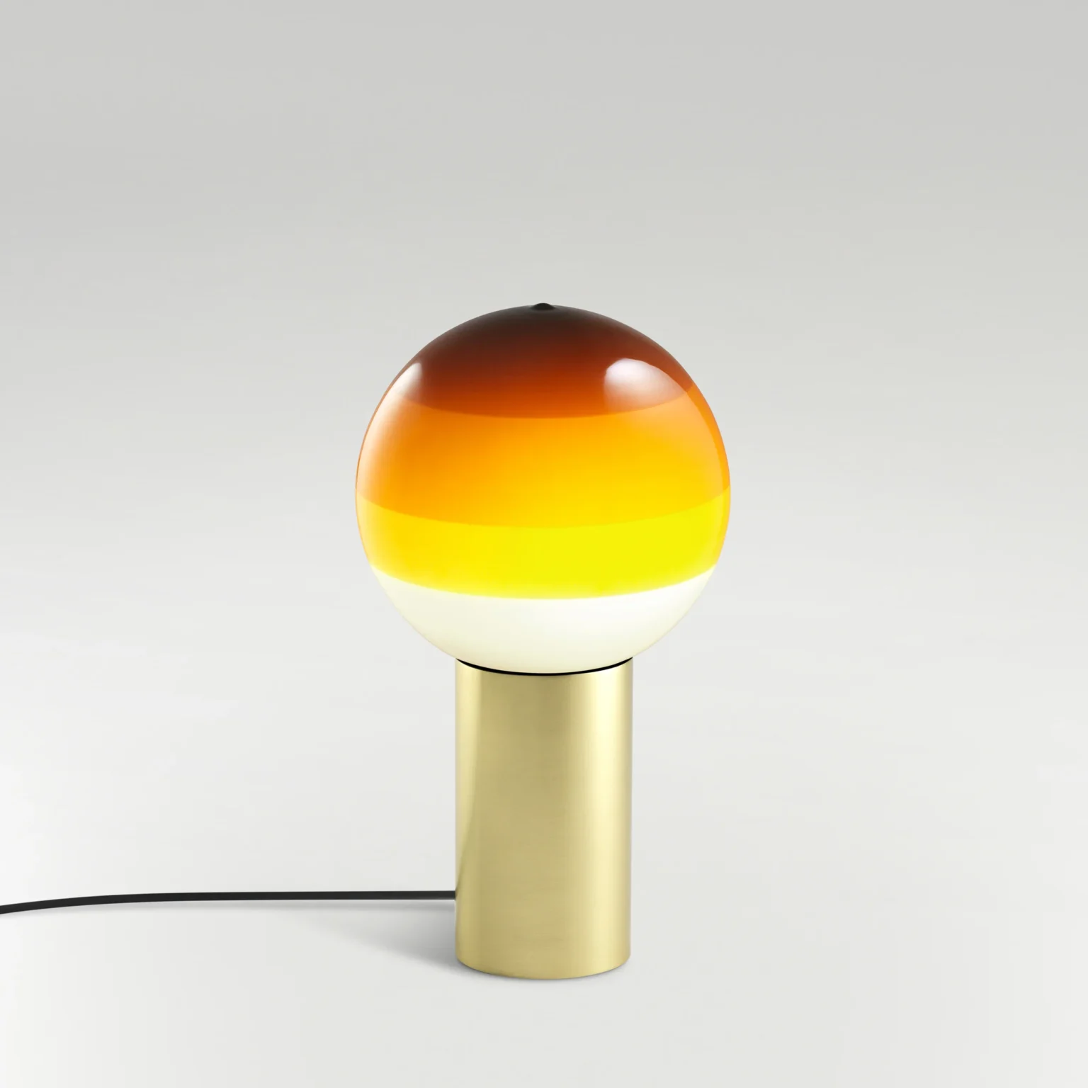 “Dipping Light by Marset ceiling lamp – artistic lighting with suspended glass sphere in layered hues
