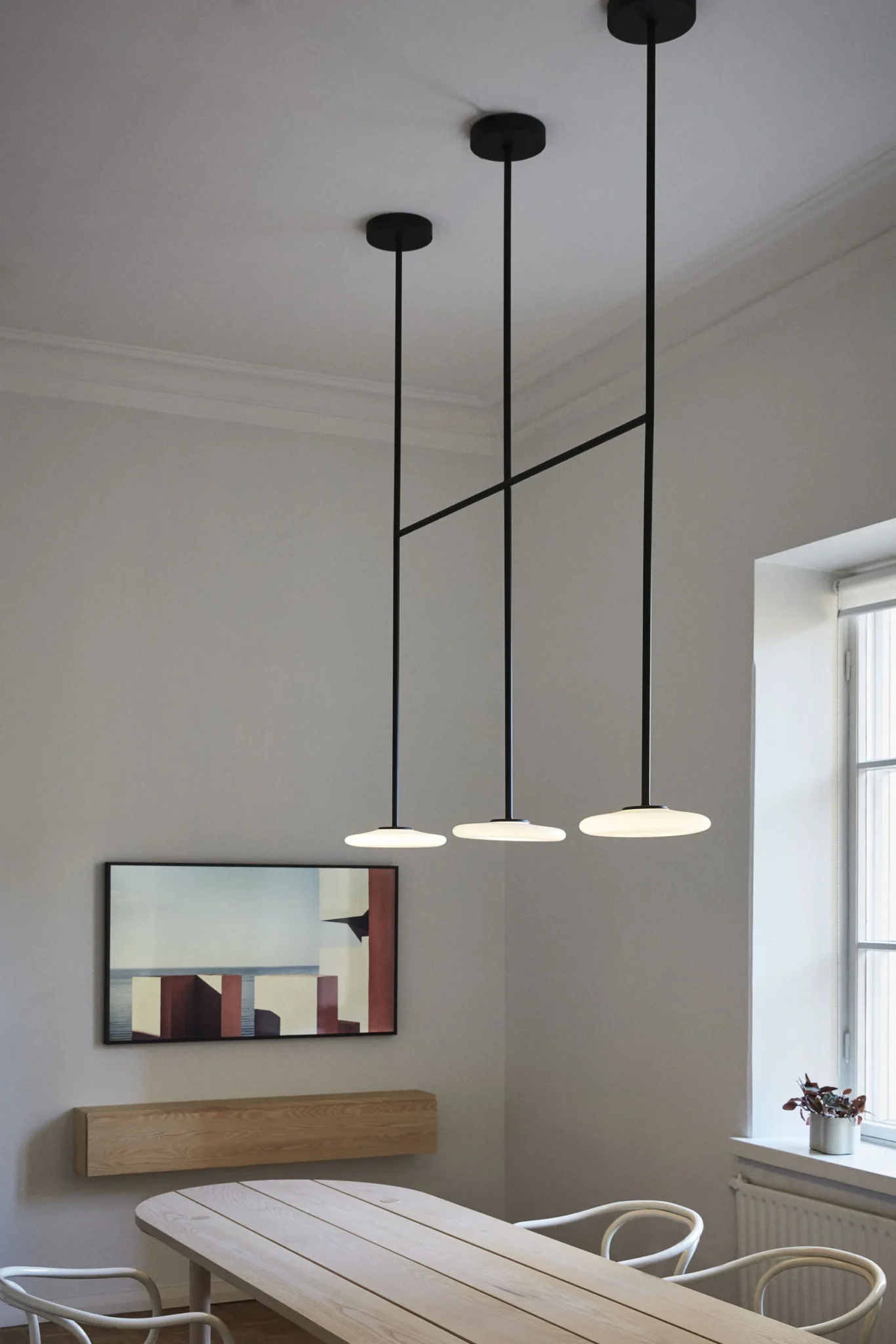 “Modern ceiling light Ihana by Marset – sleek design featuring soft ambient glow”