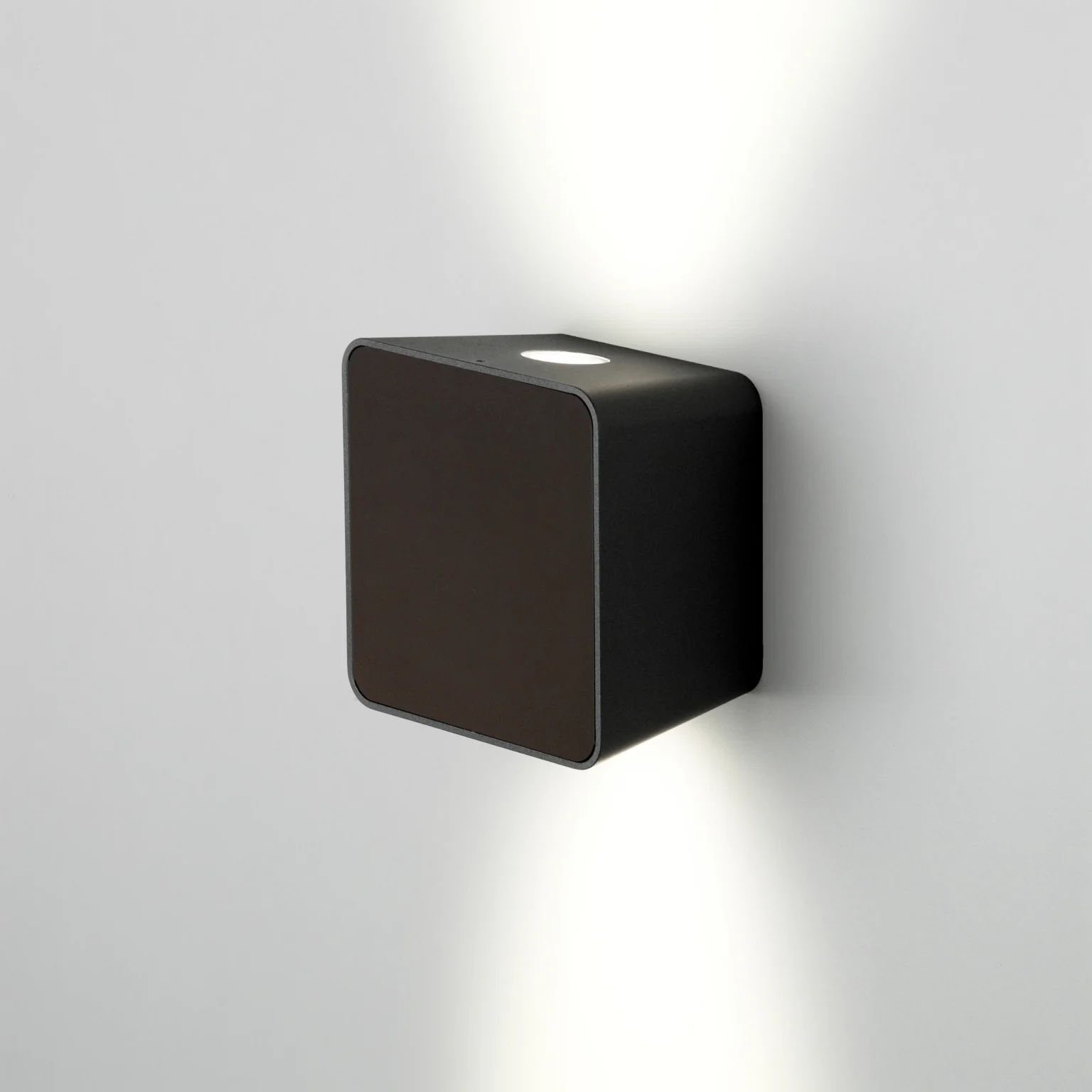 “Lab by Marset designer outdoor lamp – solid aluminum construction with soft ambient illumination”