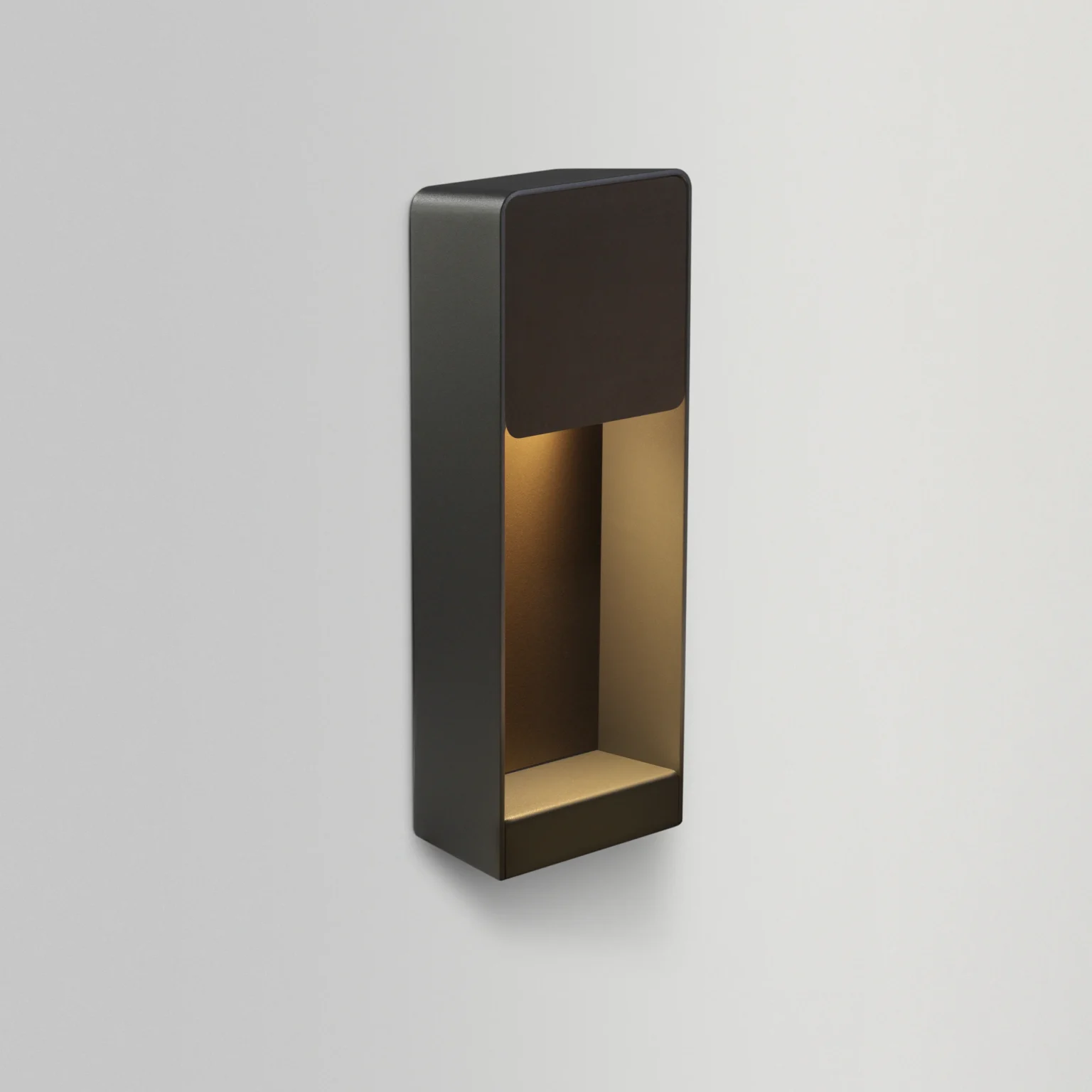 “Lab by Marset outdoor wall light – minimalist rectangular fixture with indirect LED illumination”