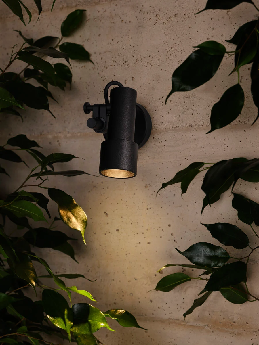 “Palosanto by Marset designer path light – sustainable teak lamp for terraces and walkways”