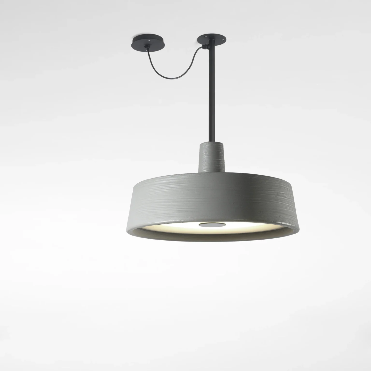 “Soho by Marset designer outdoor lamp – durable metal finish with indirect illumination”