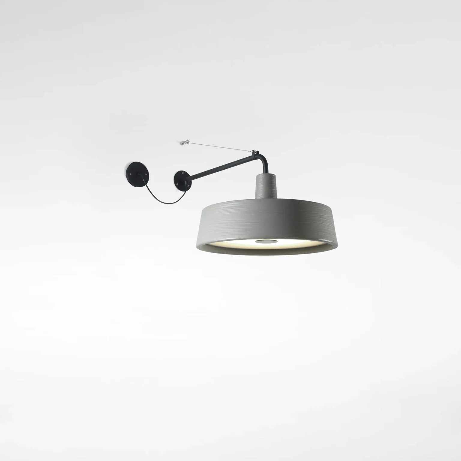 “Soho by Marset outdoor pendant lamp – industrial dome design with matte finish and warm LED light”
