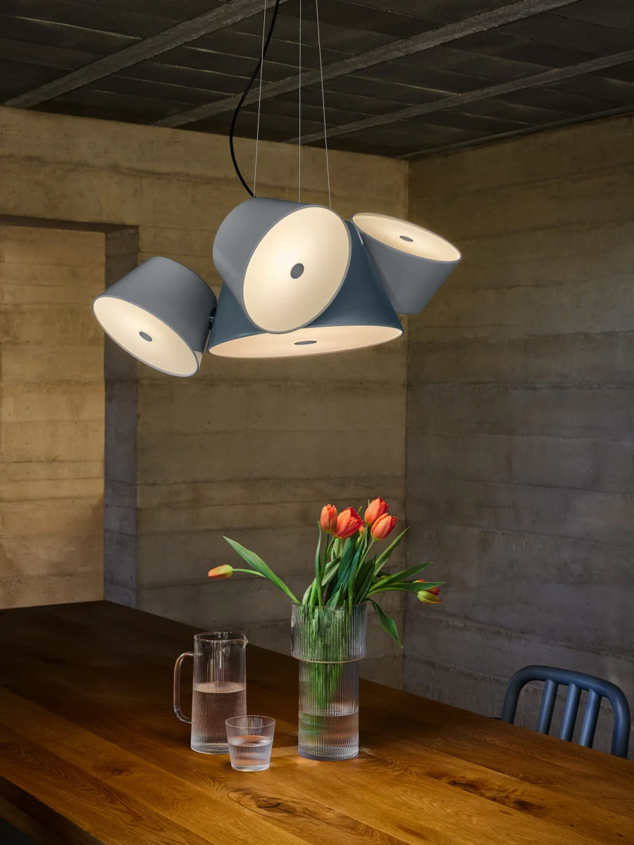 “Tam Tam by Marset designer ceiling light – stylish tiered pendant for warm ambient lighting”