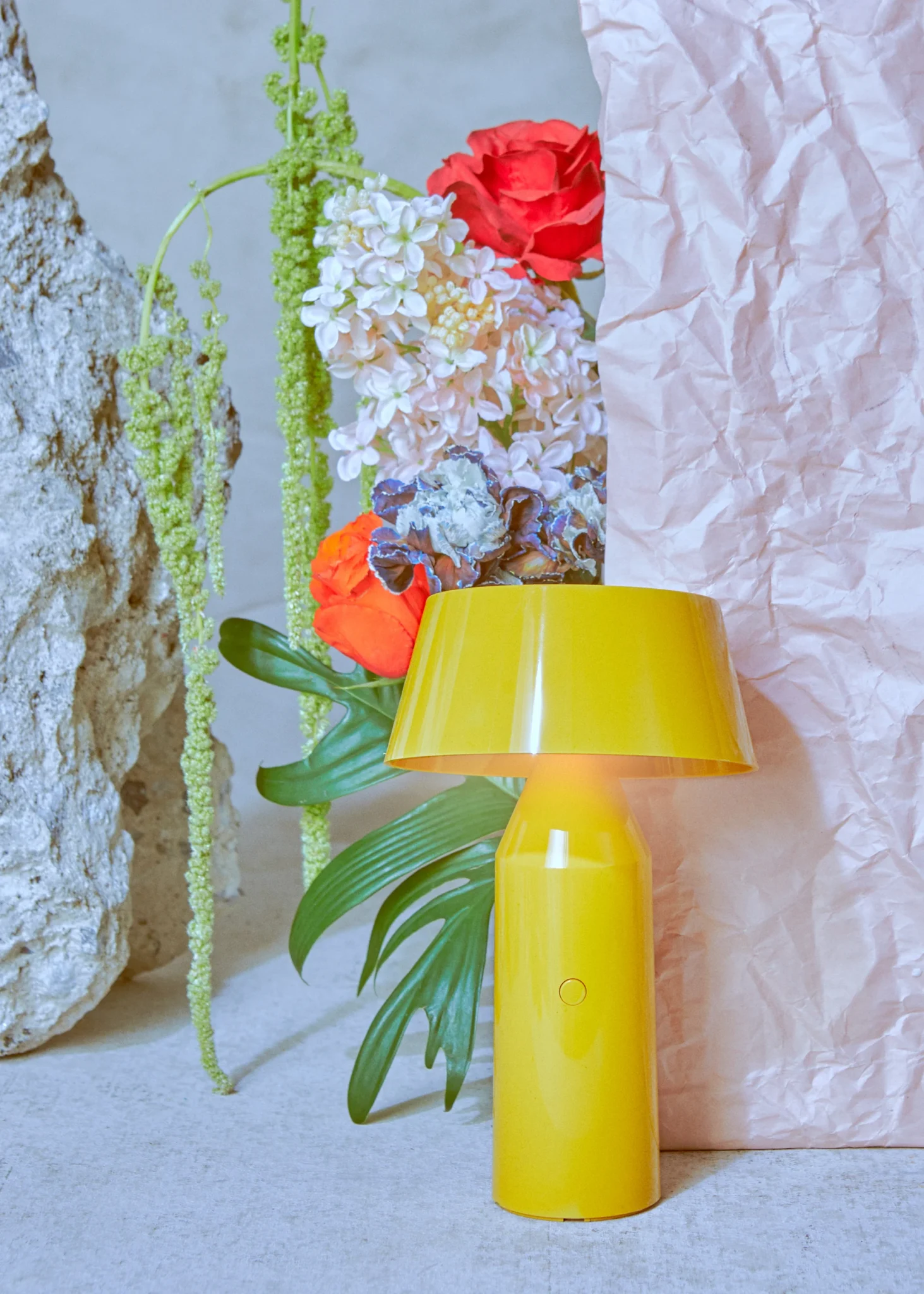 “Bicoca by Marset rechargeable lamp – minimalist design ideal for cozy ambient lighting”