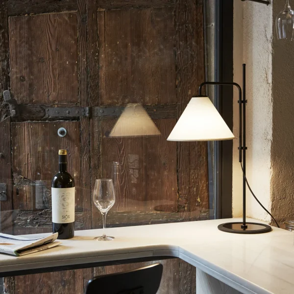“Iconic adjustable floor lamp Funiculí by Marset – contemporary reissue of a classic 1979 design”