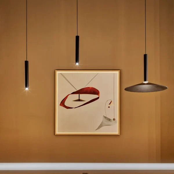 “Milana by Marset modern pendant light – minimalist cylindrical design with adjustable suspension”