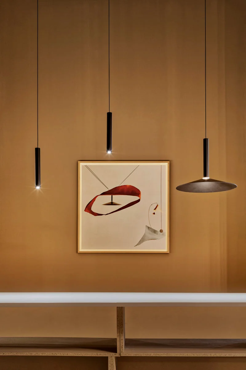 “Milana by Marset modern pendant light – minimalist cylindrical design with adjustable suspension”