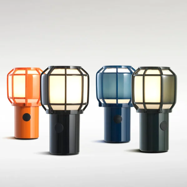 “Rechargeable outdoor lighting Chispa by Marset – weather-resistant design with modern charm”