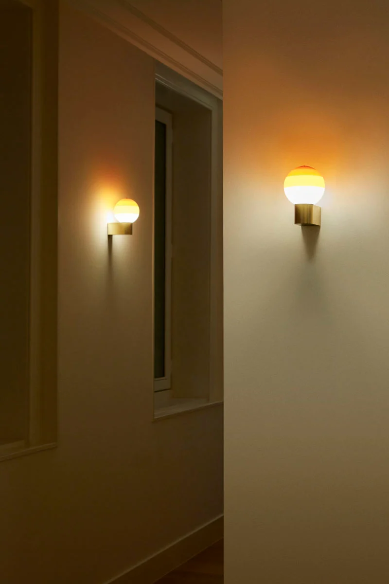  “Dipping Light decorative lamp by Marset – contemporary spherical fixture with dipped glass effect”