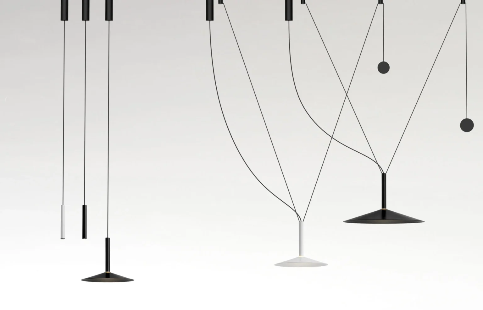 “Marset Milana lighting system – customizable modern pendant lamp with sophisticated style”
