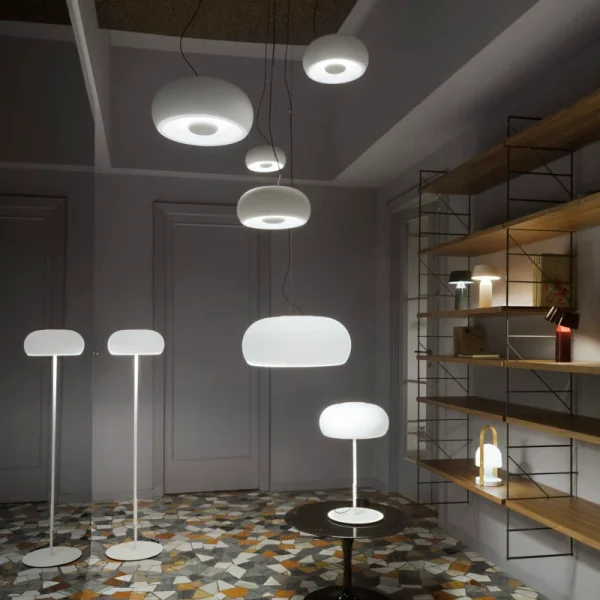 “Vetra by Marset stylish suspended lamp – elegant glass fixture ideal for modern interiors”