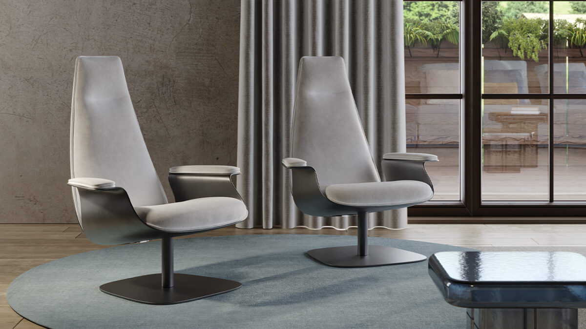 Contemporary MINERVA POLTRONA by Reflex in Royal Oak Michigan showroom