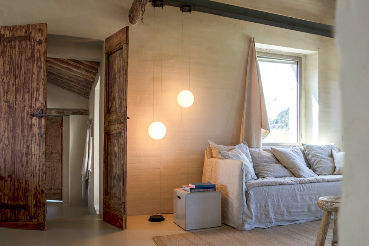 “Modern decorative mirror ORBIT by Mogg – abstract concentric frame creating movement and visual depth”