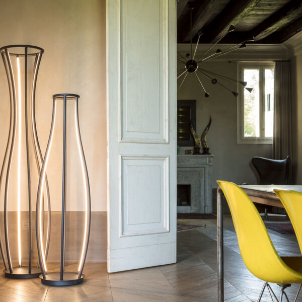 “PENELOPE by Mogg – modern Italian freestanding mirror with abstract draped form and sculptural presence”