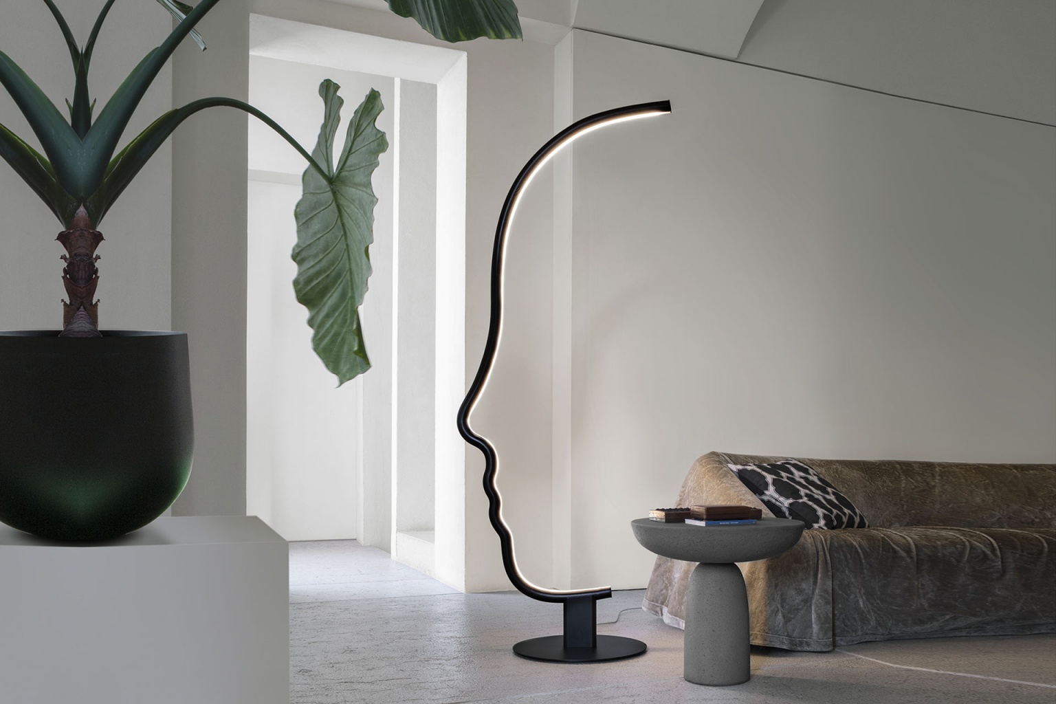 “VIS to VIS by Mogg – contemporary Italian bench with bold linear design and upholstered dual seats”